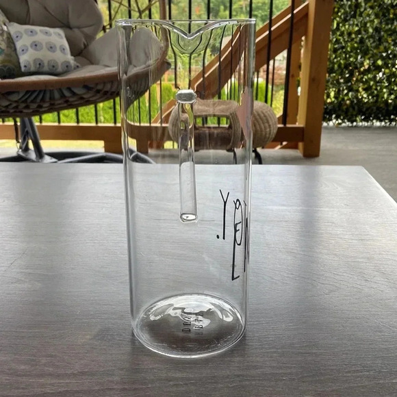 Rae Dunn | ‘ Enjoy ‘  Glass Pitcher - Picture 2 of 5